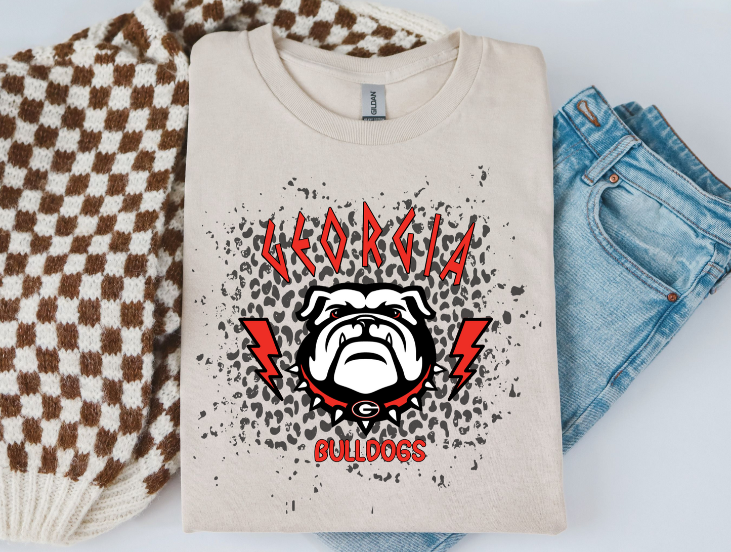 Preppy Georgia Bulldogs Tee