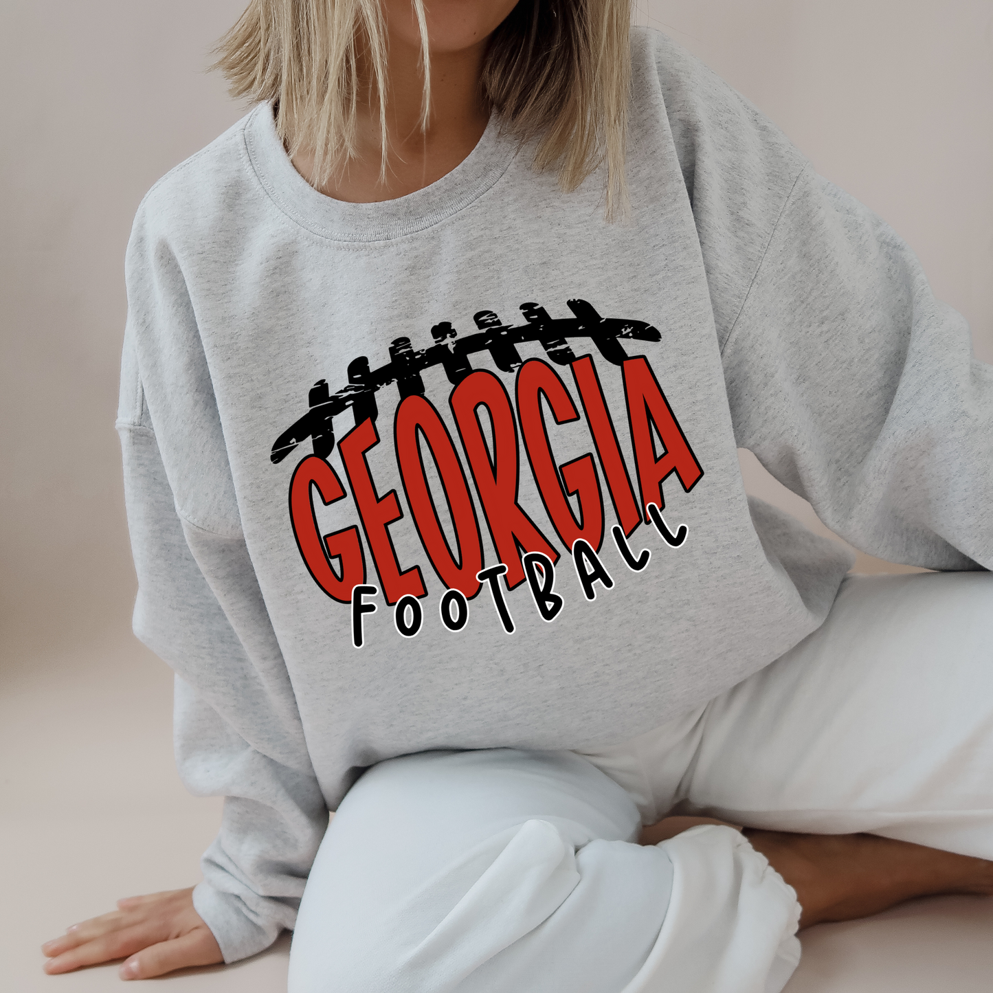 Georgia Football Shaped Crew